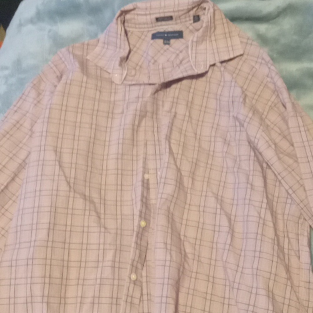 Tommy hilfiger regular fit Men's button up dress shirt 34-35